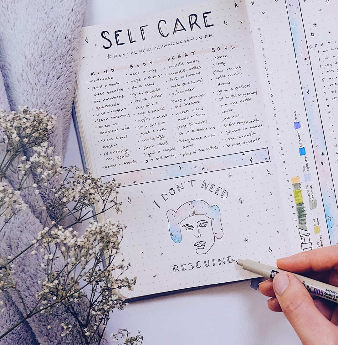 Self Care Bullet Journal Ideas My Inner Creative