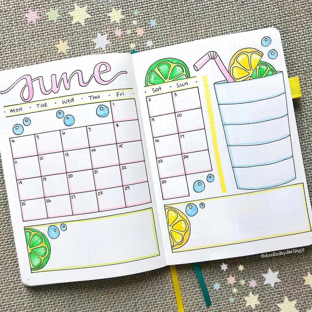 Citrus bullet journal theme ideas | My Inner Creative