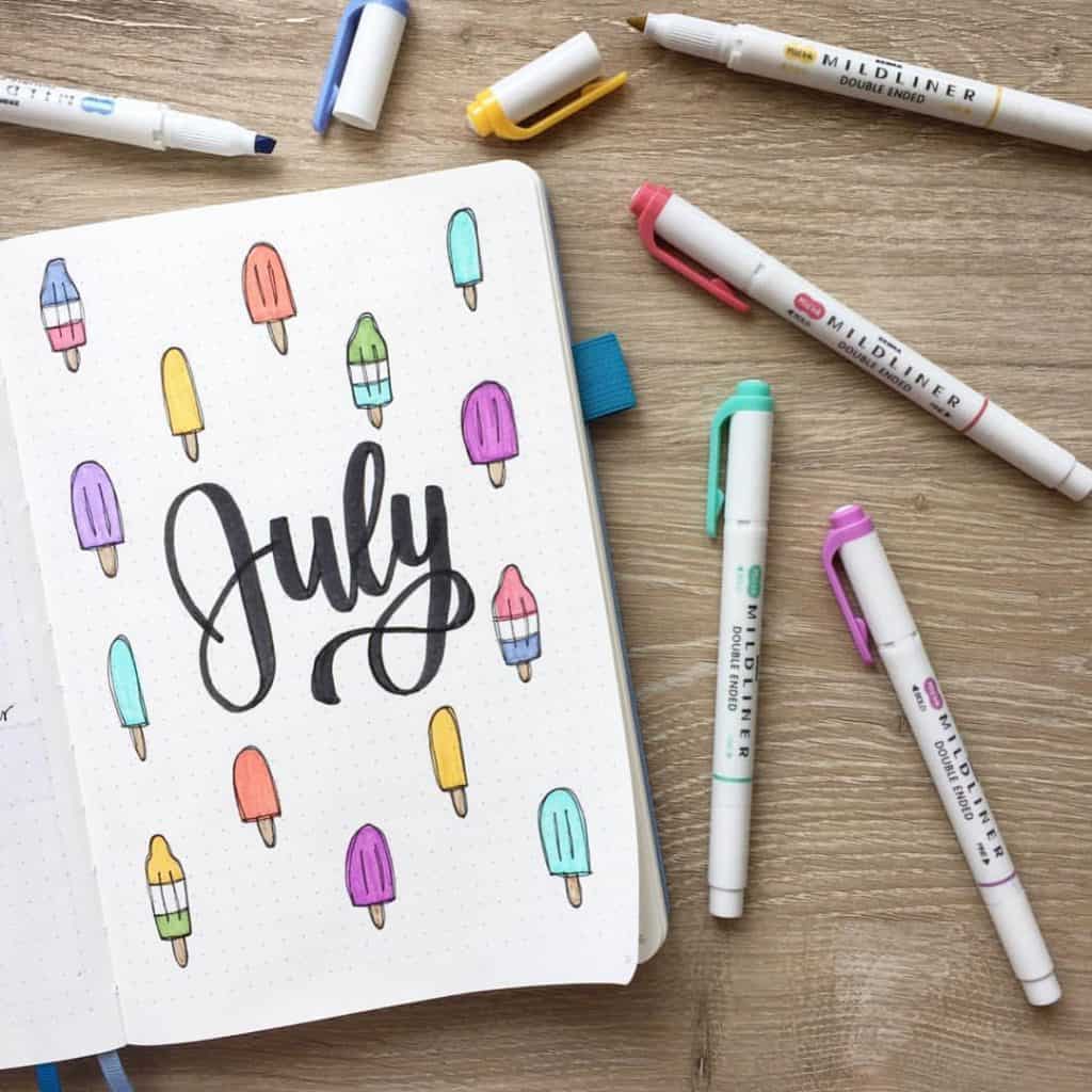 Watermelon bullet journal ideas