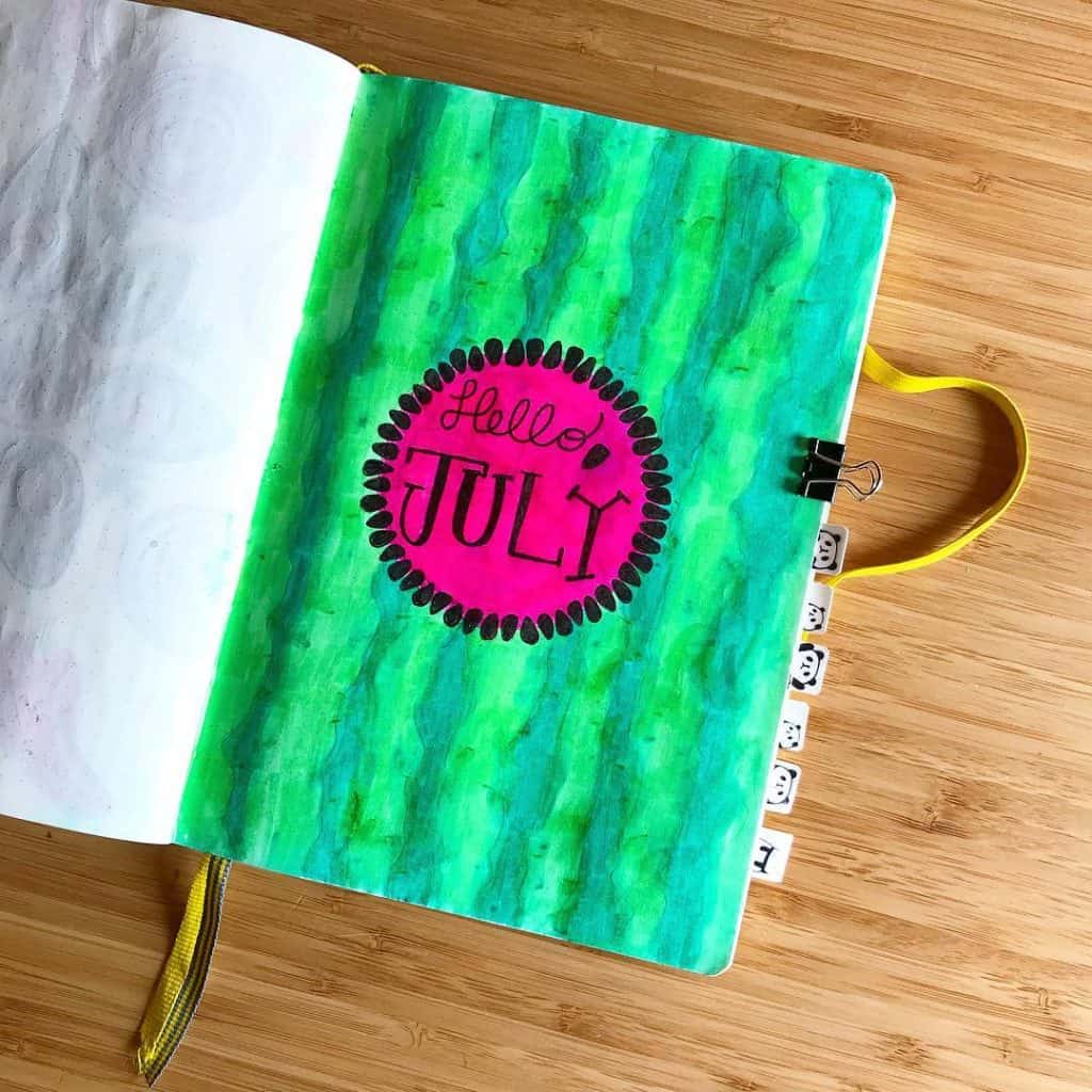 Watermelon bullet journal ideas