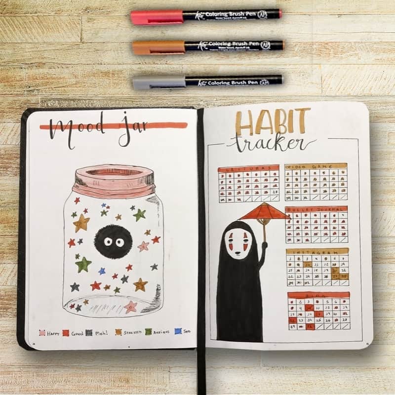 40 Adorable Studio Ghibli Themed Bullet Journal Ideas My Inner Creative Welcome to my first anime/media journal!! 40 adorable studio ghibli themed bullet
