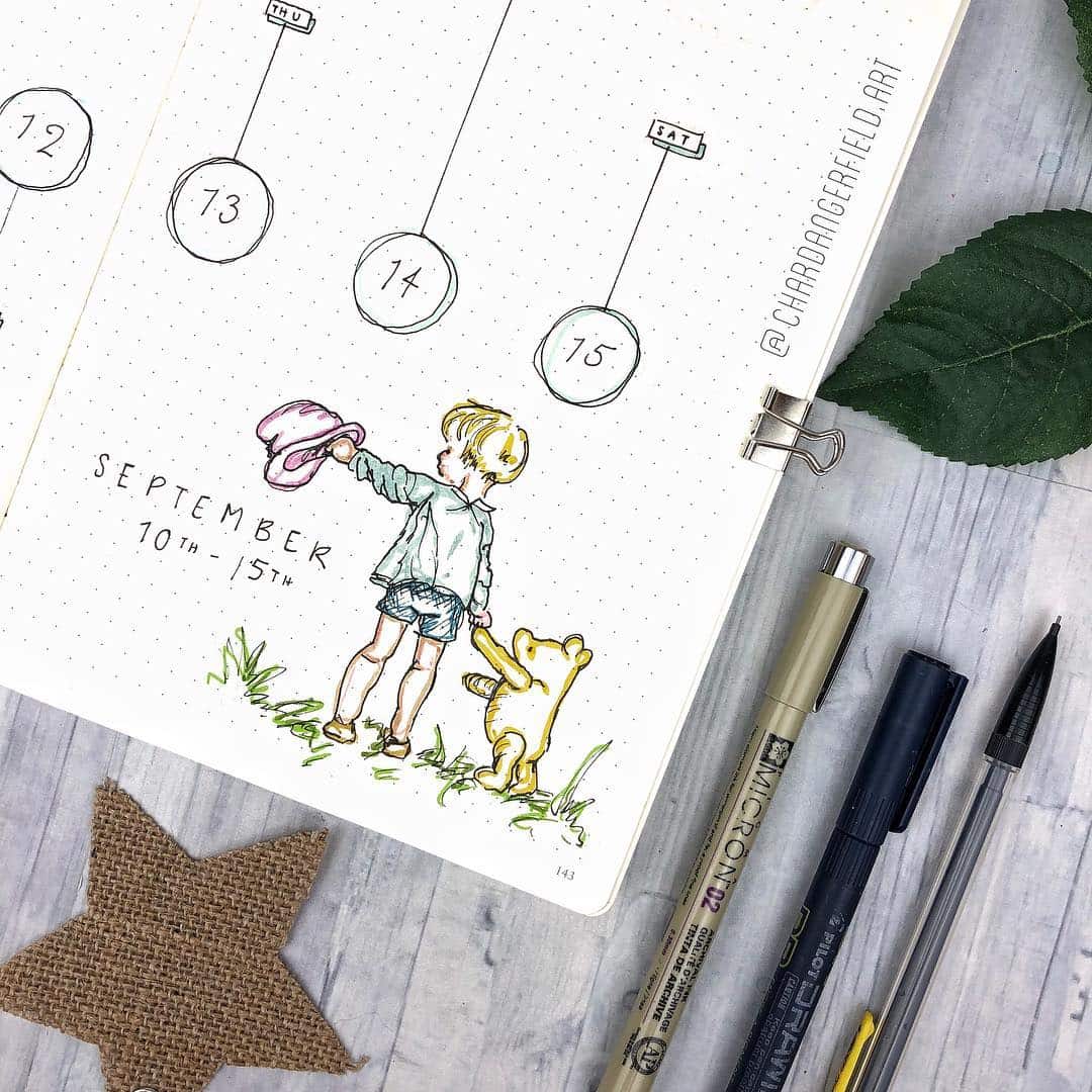 Winnie The Pooh Bullet Journal