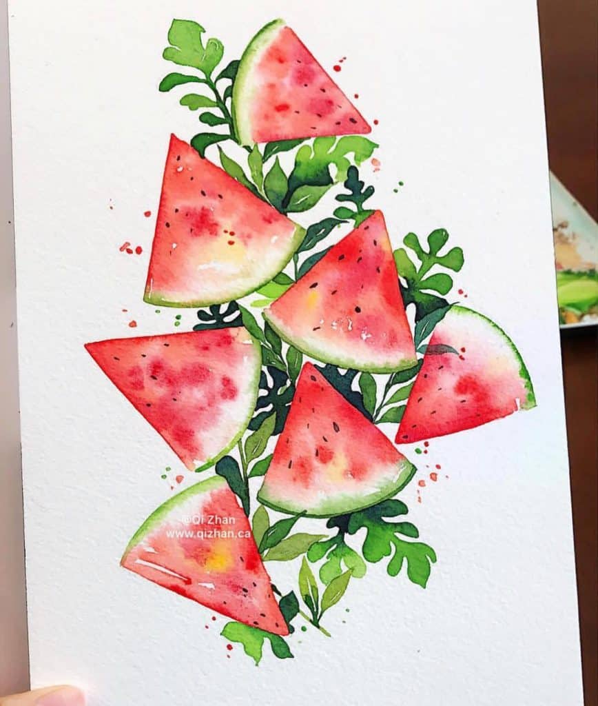 Watermelon bullet journal ideas