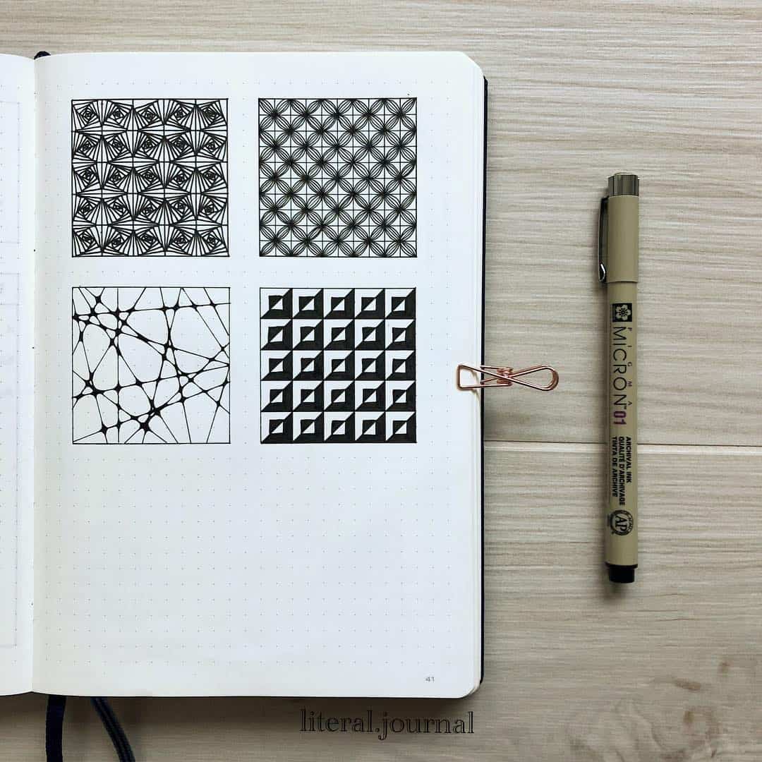 Patterned bullet journal themes | My Inner Creative