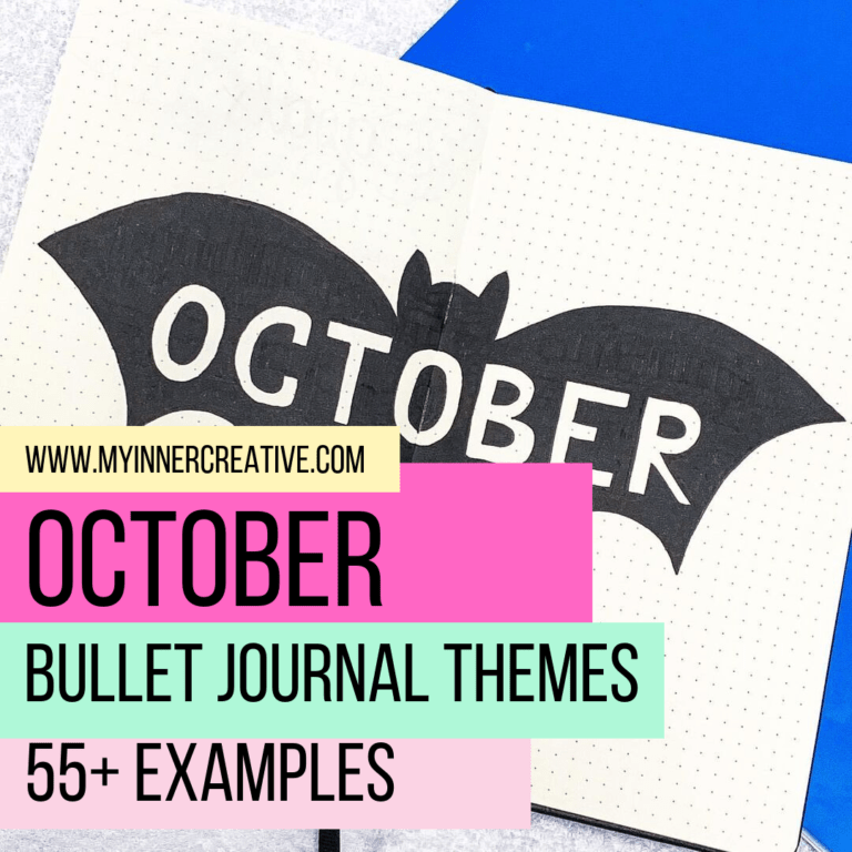 33 Awesome October bullet journal cover spreads