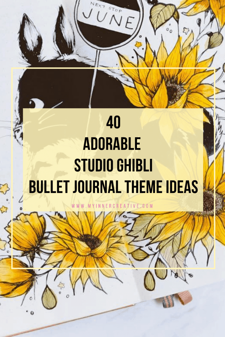 40 adorable Studio Ghibli themed bullet journal ideas