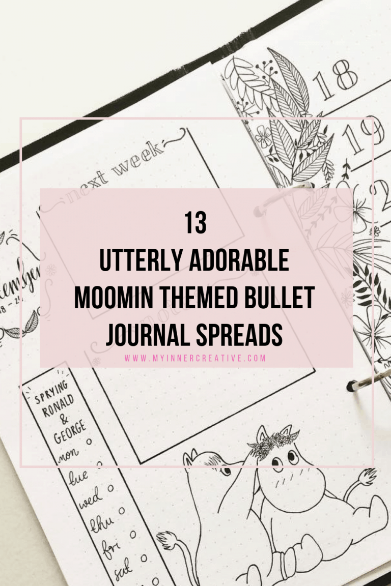 13 Utterly Adorable Moomin themed bullet journal spreads