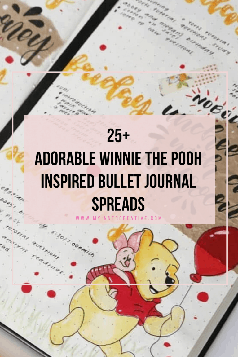 25+ Tiggerific Winnie the Pooh inspired Bullet journal spreads