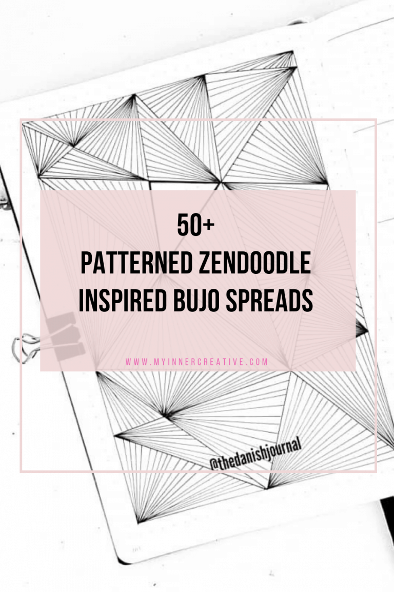 50+ Zendoodle Patterned bullet journal themes
