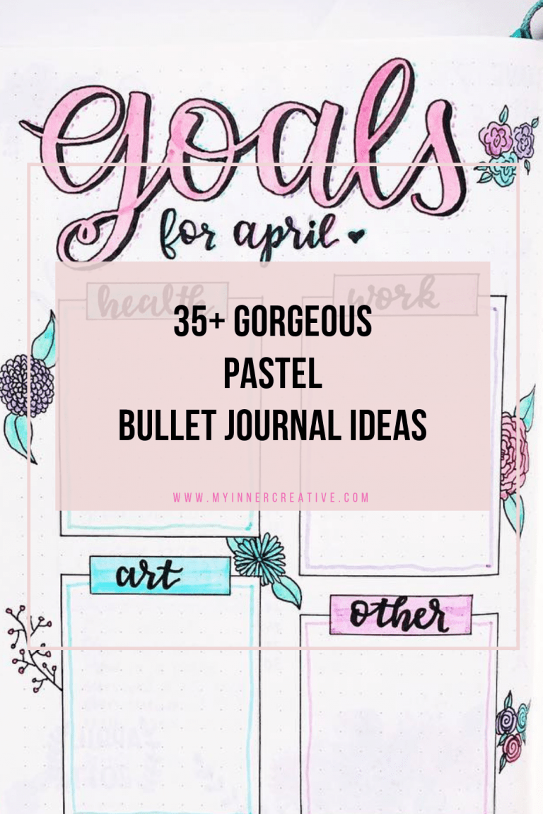 35+ Pastel bullet journal layout ideas