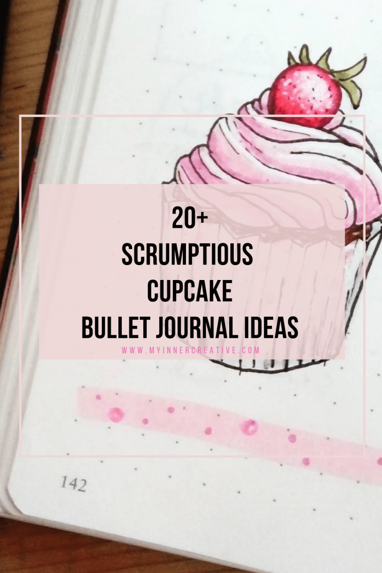 20+ Scrumptious Cupcake inspired bullet journal layout ideas