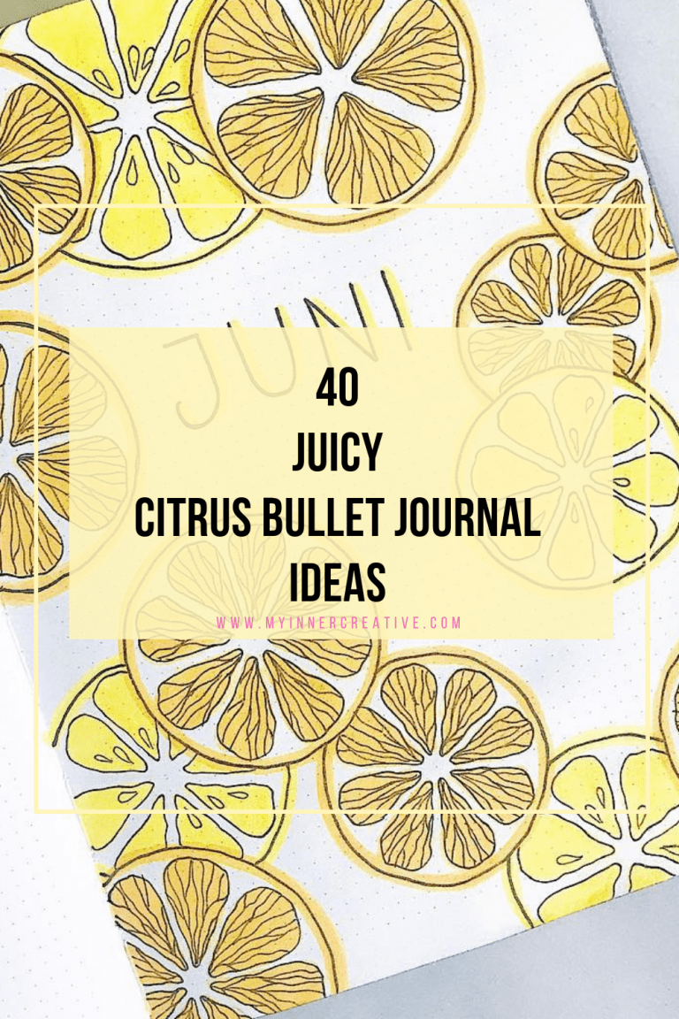 40 juicy Citrus Bullet Journal Theme Ideas