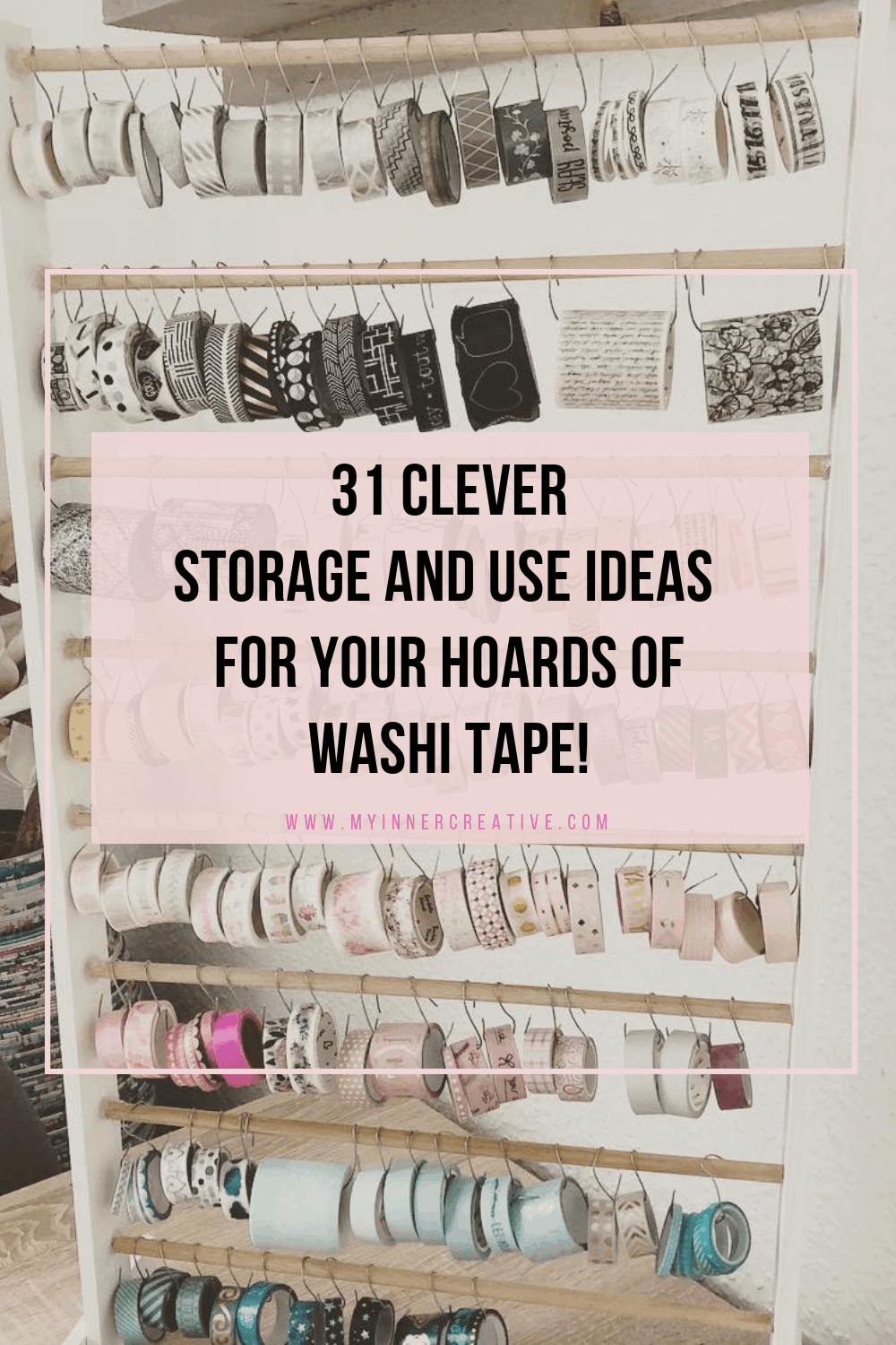 Easy Washi Tape Storage - Scattered Thoughts of a Crafty Mom by