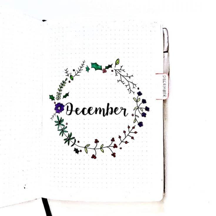 110+ Stunning December Inspired Bullet Journal Spreads + December Plan ...