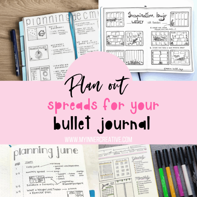 Spread Drafts and Layouts – Planning out your Bullet journal