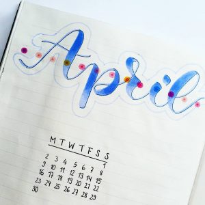 25 Adorable April Spreads for your Bullet Journal! | My Inner Creative