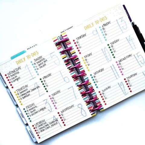 Meal Planning in your Journal as Self Care (+17 awesome examples) | My ...