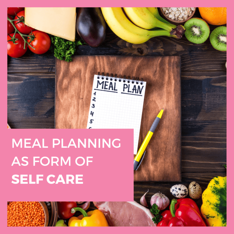 Meal Planning in your Journal as Self Care (+17 awesome examples)