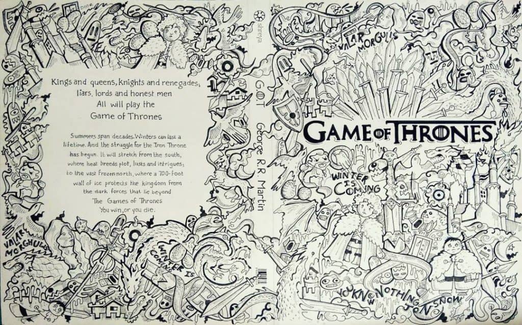 Game of thrones themed bullet journal