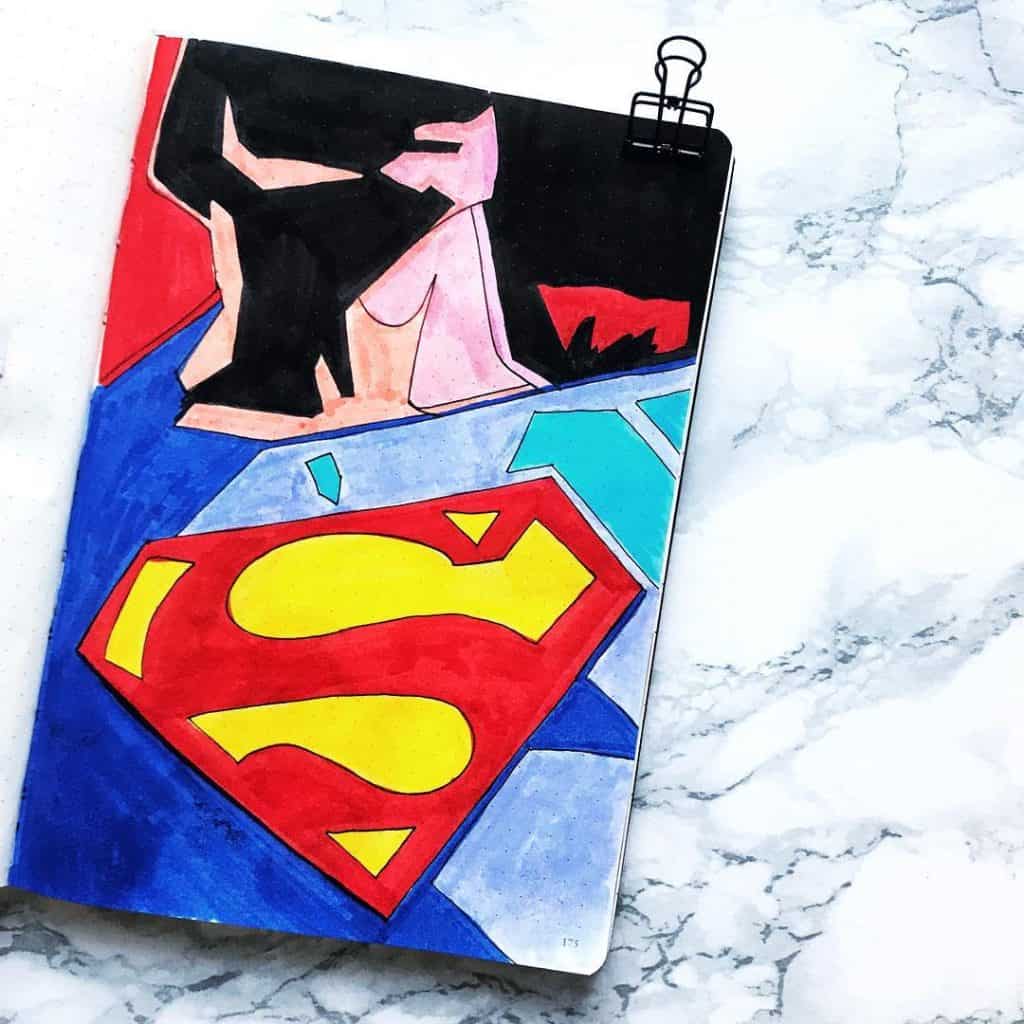 Superhero’s themed bullet journal