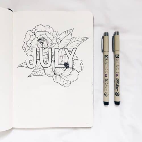 110+ July welcome pages for your Bullet Journal | My Inner Creative