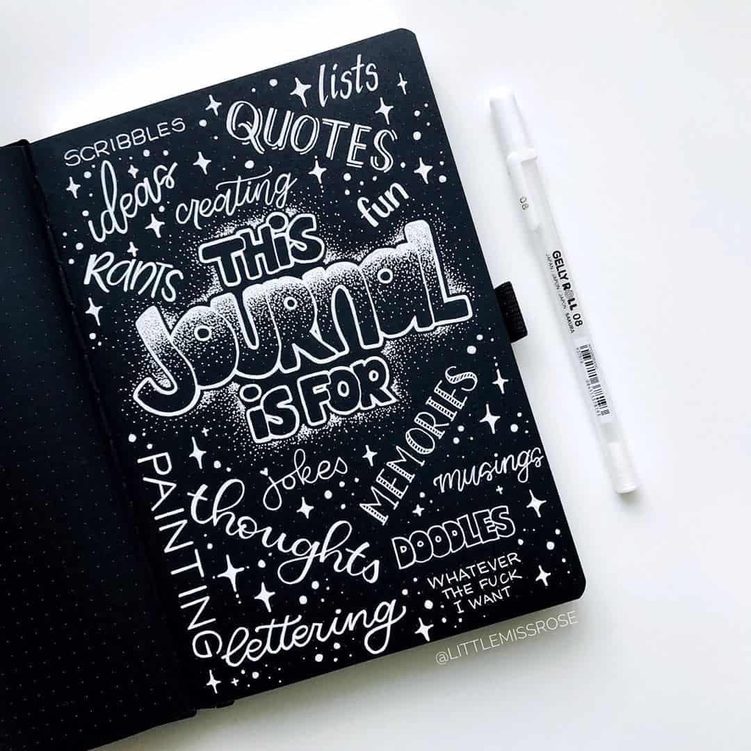 31 Black-Out journal spreads to inspire you! | My Inner Creative