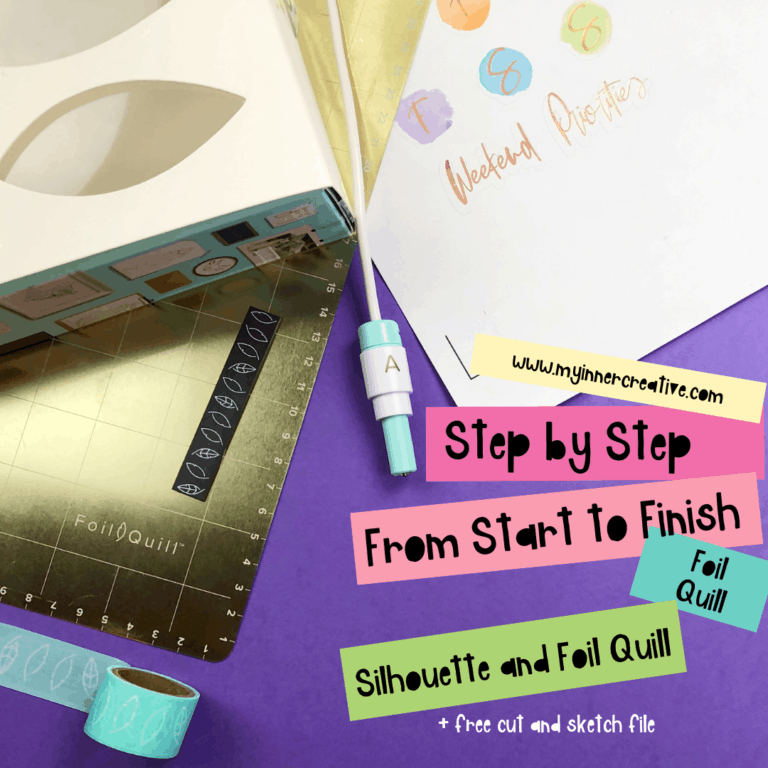 The step by step guide to using your Foil Quill for Stickers