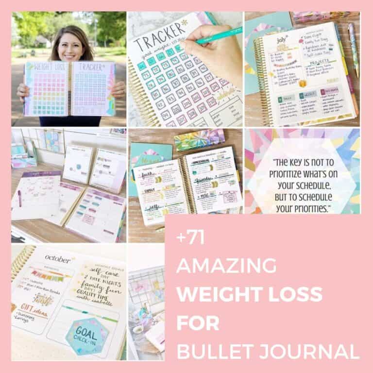 Using my Bullet journal for weight loss: Tracking, Planning and 71+ Examples