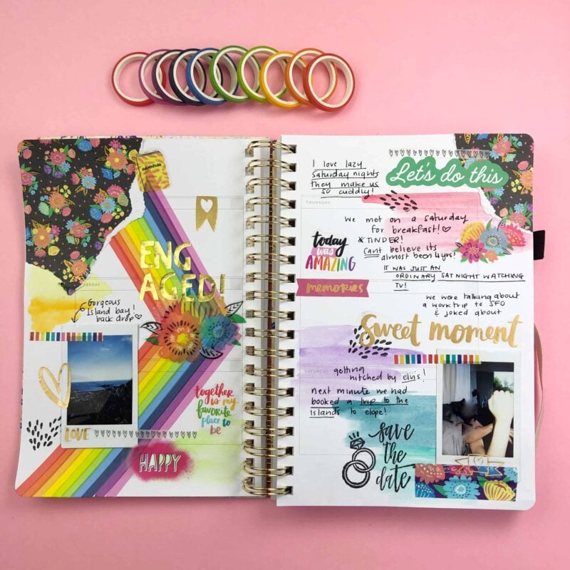 Using your undated planner as a wedding journal and planner! + Free ...