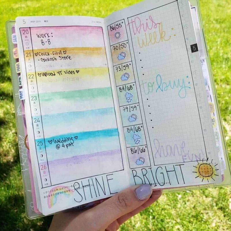 30 of the most amazing Rainbow planner Ideas! | My Inner Creative