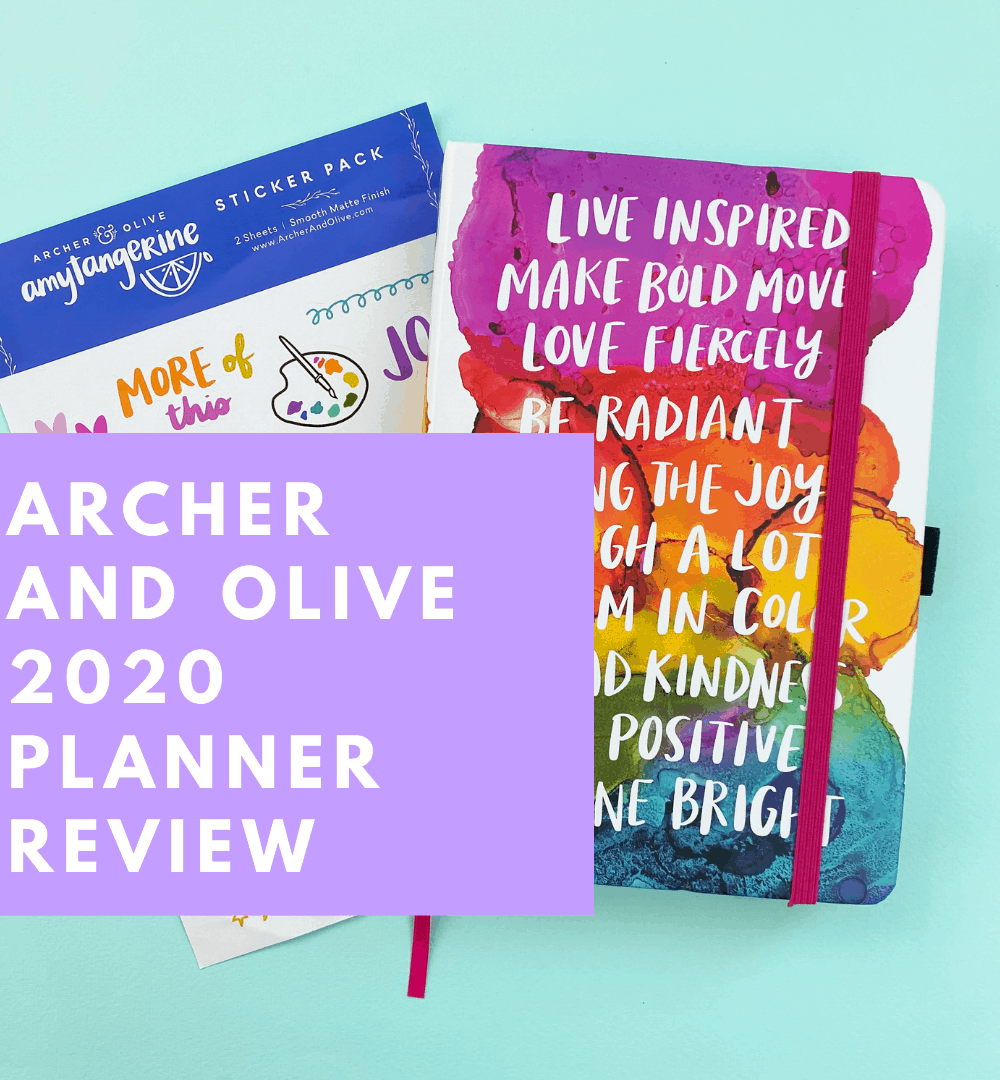 archer and olive/ amy tangerine 2020 planner