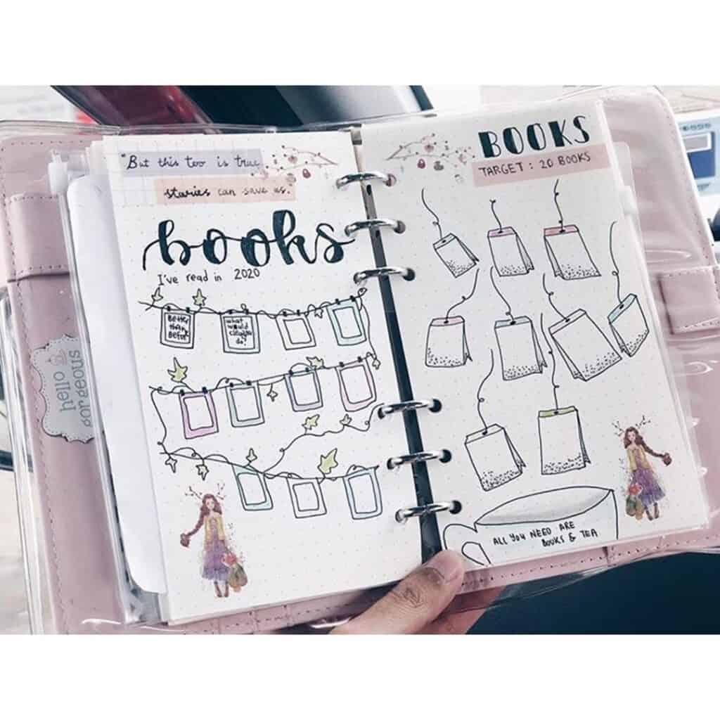 How To Track Your Reading With A Bullet Journal  Trackers, Goals, Book  Reviews + MORE 