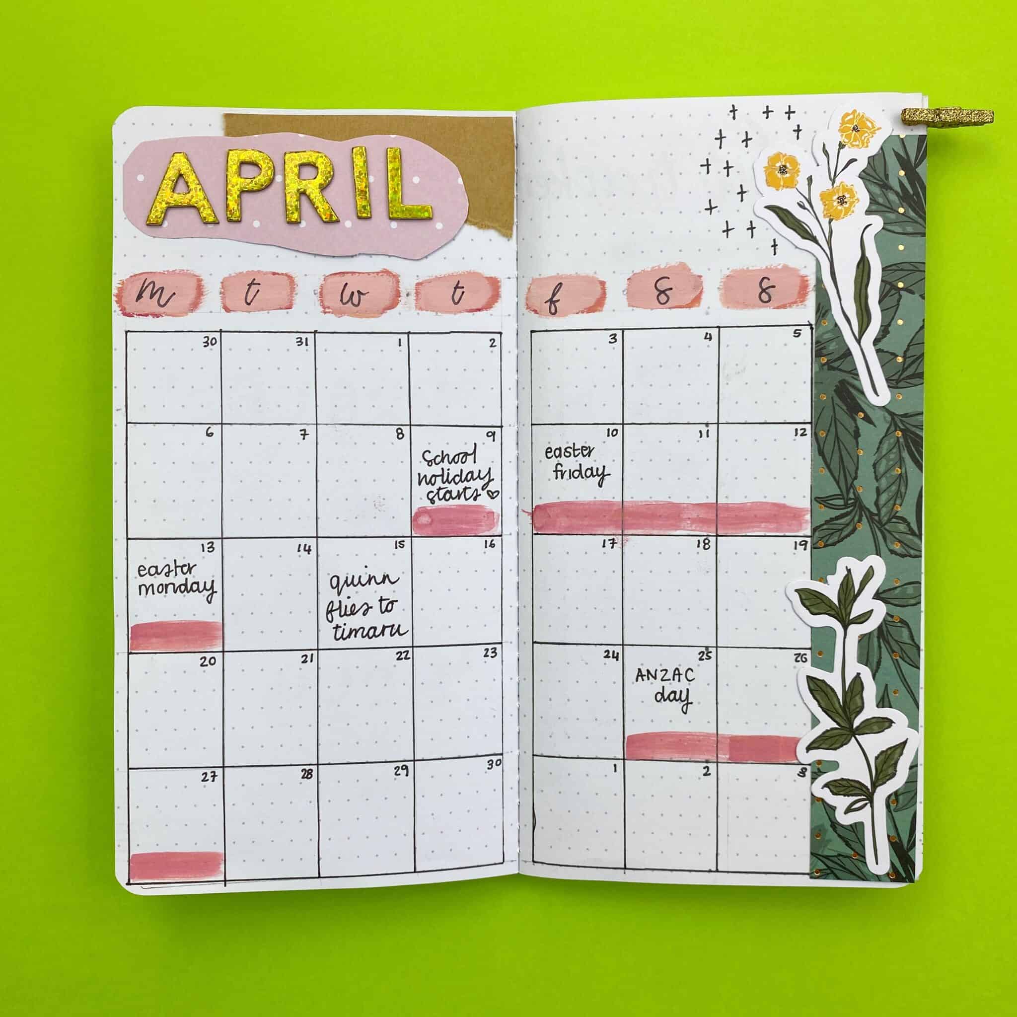 April Autumn Journal Plan with me | My Inner Creative