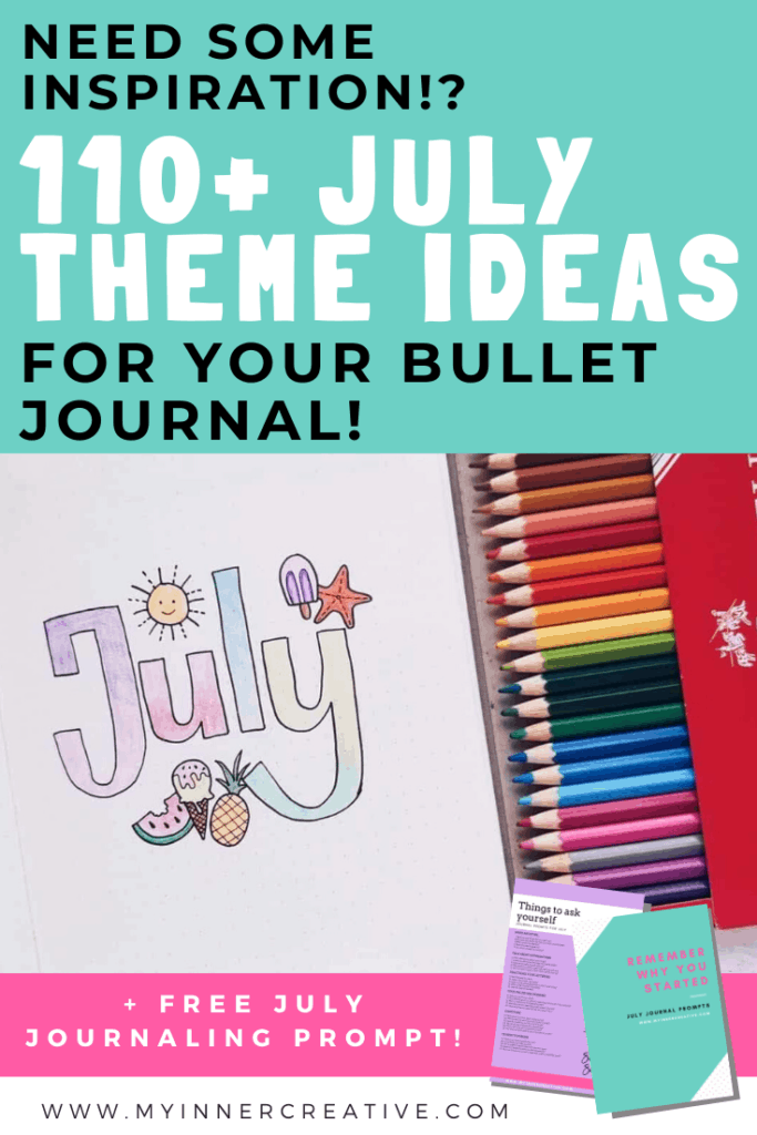 july bullet journal theme ideas