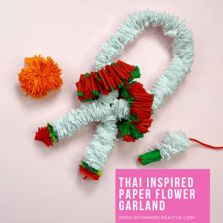 Creating a Thai Inspired Paper Flower Garland (Phuang Malai)