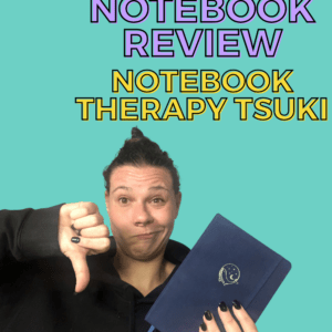 Notebook Therapy Review | 160gsm Dot Grid Notebook Tsuki