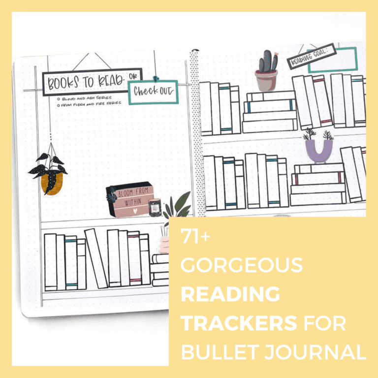 77+ Amazing Bullet Journal Reading tracker and Book Logs