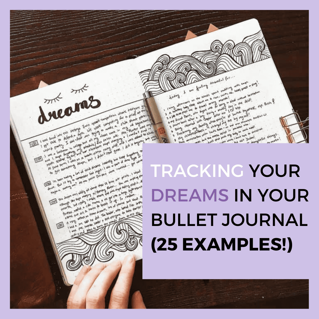 tracking your dreams bullet journal