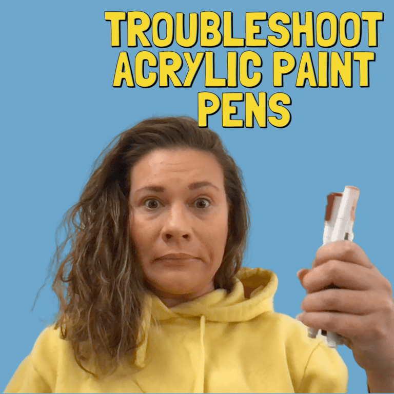 acrylic paint marker, trouble shoot